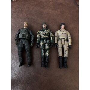 BBI Elite Force Navy Seal Night Ops Team Six DEVGRU 4" Action Figure Plus 2